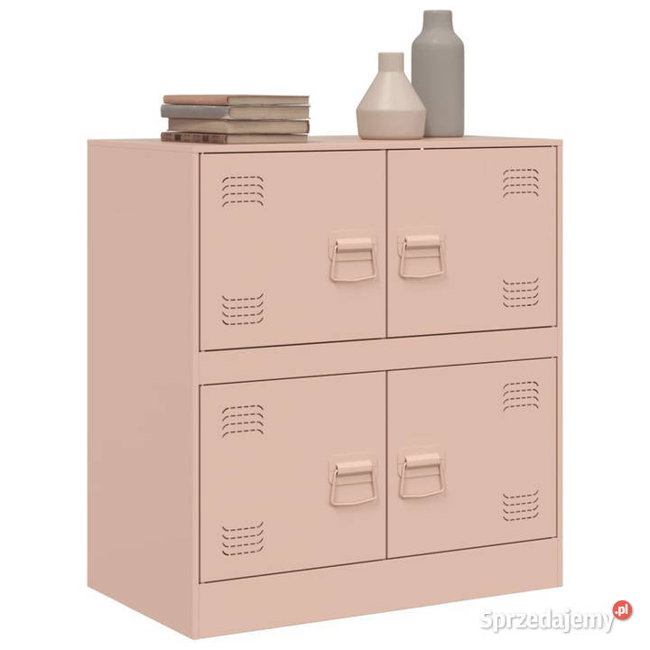 Szafka boczna różowa 67x39x73 stal WM841650 Warszawa