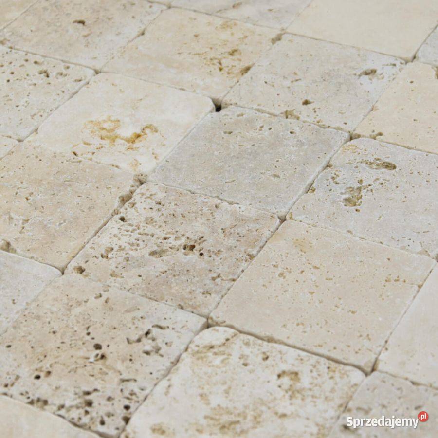 Kostki Trawertyn Classic bębnowany 10x10x1