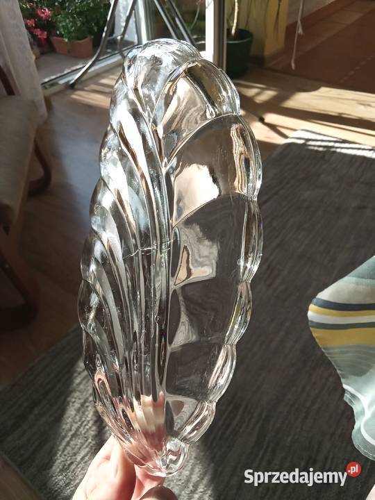 Prl śledziarka art deco szkło mała Ząbkowice Łódź