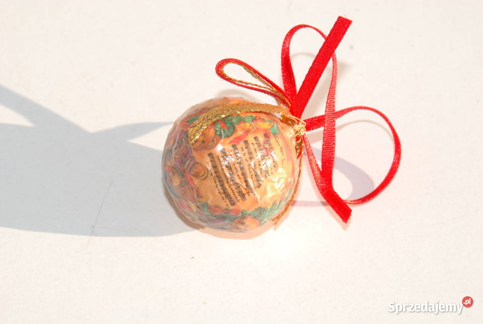 Stara ozdoba choinkowa bombka bańka miś świeca Cieszyn