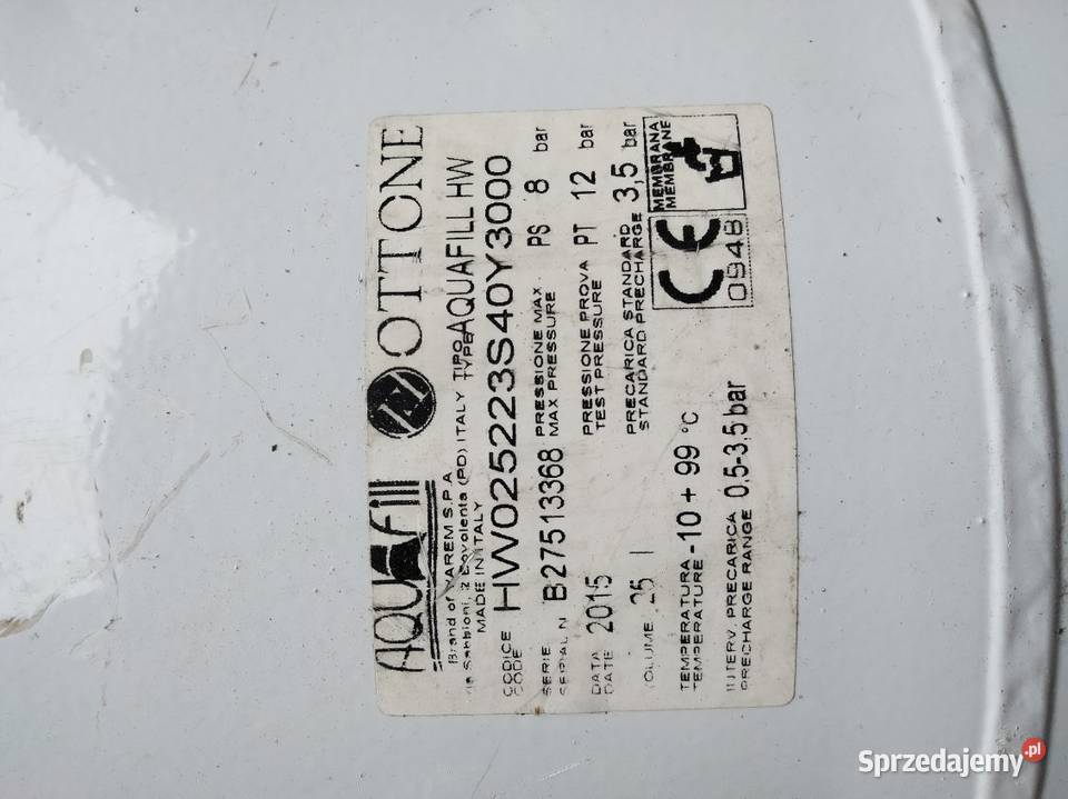 ZBIORNIK WYRÓWNAWCZY sprzedam