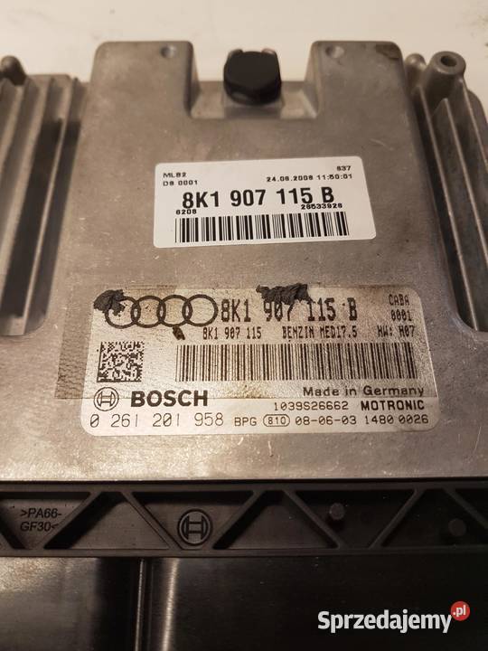 STEROWNIK SILNIKA AUDI A4 B8 18 TFSI 8K1907115B śląskie Przystajń