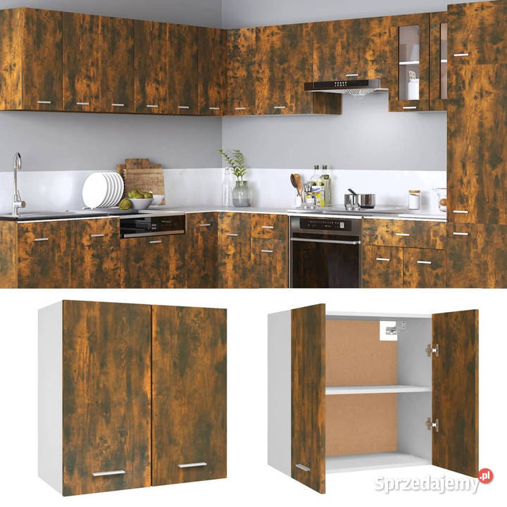 Szafka wisząca przydymiony dąb 60x31x60 WM815111 mazowieckie Warszawa