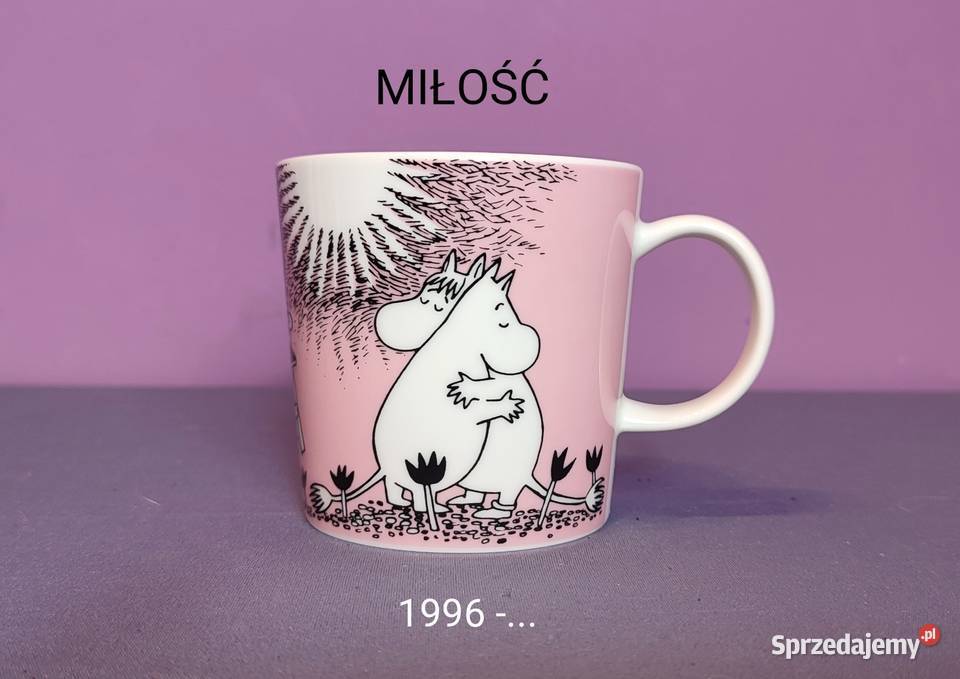 Muminki KUBEK Moomin Arabia Finland MIŁOŚĆ Love Kubki