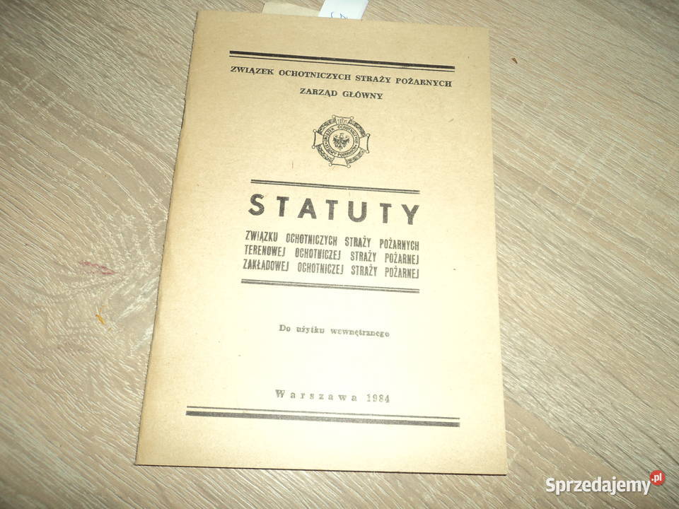 Statuty związków ochotniczej terenowej Nowy Sącz