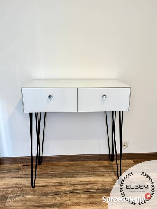 Biała szklana konsola Glamour WYSYŁKA Warszawa