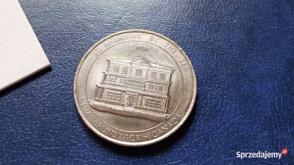Stare monety 1 dolar 1981 Brunswick Kanada Numizmatyka podkarpackie