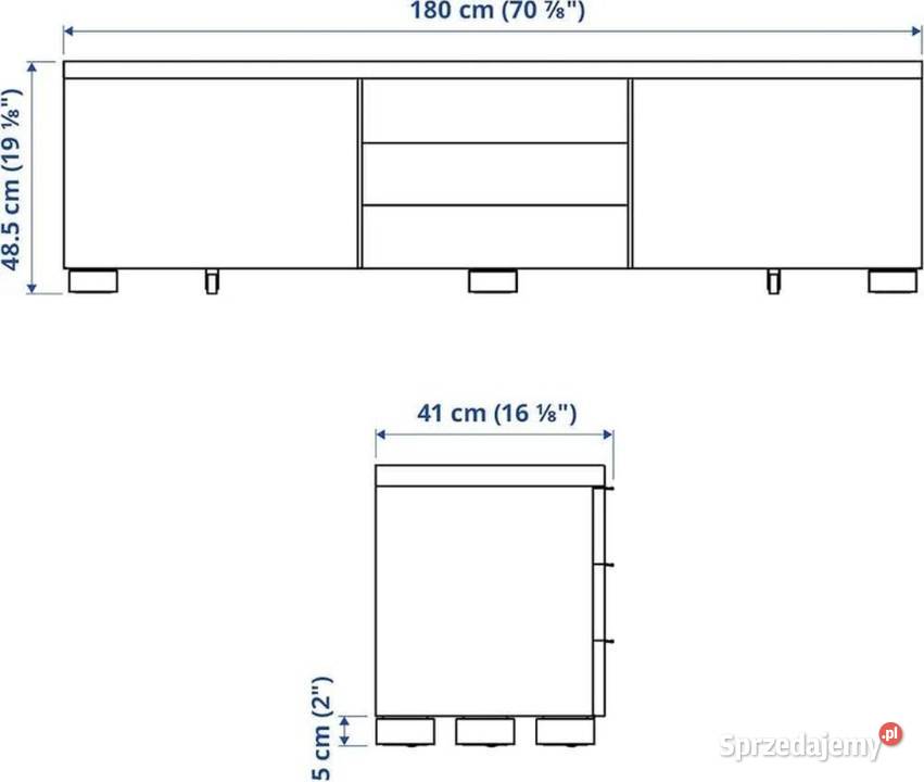 Komodaszafka pod telewizor RTV IKEA BEST BURS Świdnica