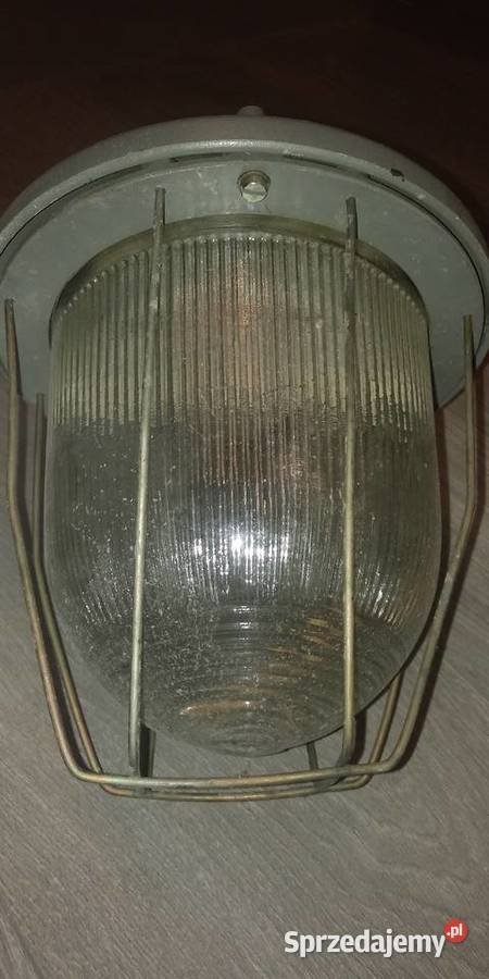 Lampa sufitowa przemysłowa PRL retro loft bar Wilga