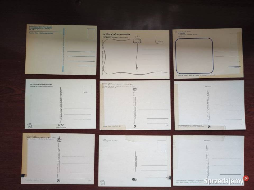stare widokówki pocztówki Francja zabytki