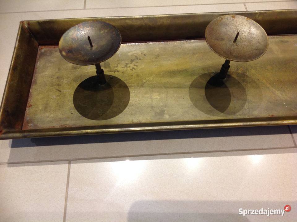 Świecznik Metalowy na 4 Świece Nowa Sól