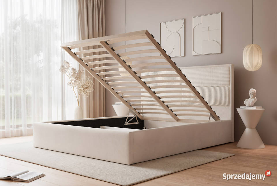 Łóżko tapicerowane z pojemnikiem Livio różne Tarchały Małe sprzedam