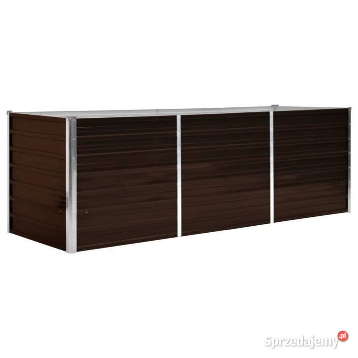 Podwyższona donica brązowa 240x80x77 mazowieckie Warszawa