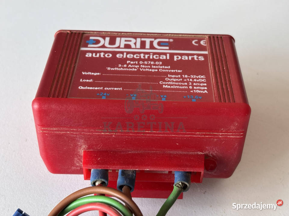 Durite 057803 Konwerter 24v 12v 3amp Pozostałe wielkopolskie Jastrzębniki