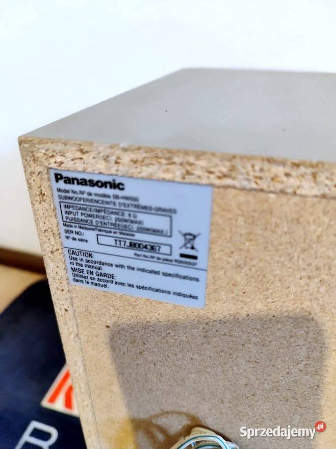 Zestaw głośników 51 Panasonic SBHF550 warmińsko-mazurskie sprzedam