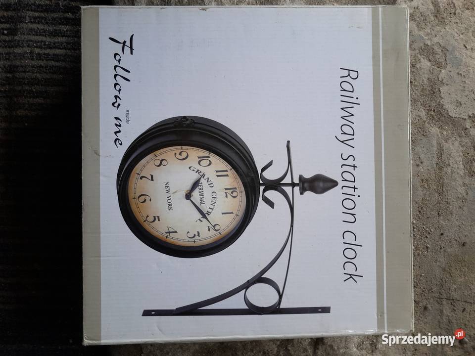 Zegar wiszący dwustronny Gdańsk