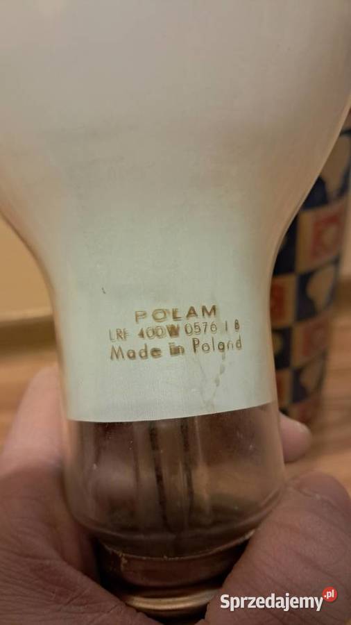 Polska ŻarówkaLampa Rtęciowa Polam 1976 r Świecie