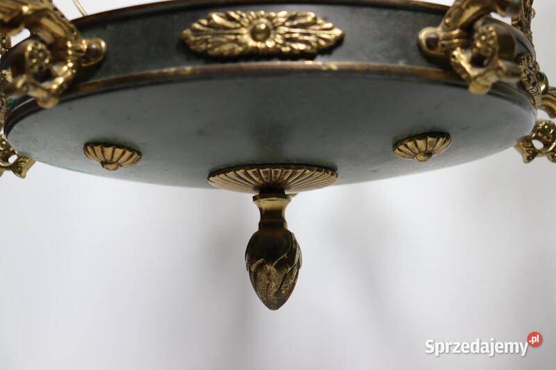 Lampa wisząca mosiężna z 5 żarówkami Skandynawia Szczecin