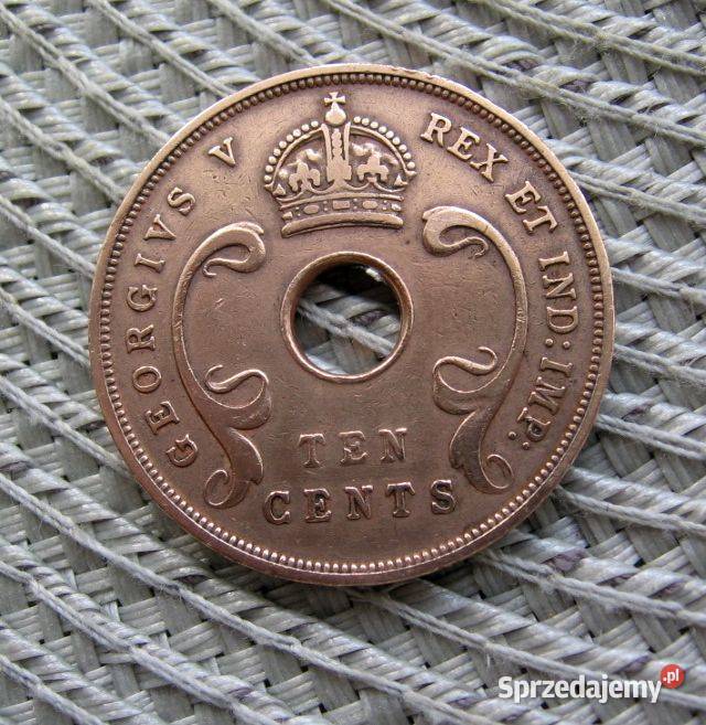 Brytyjsa Afryka Wschodnia 10 Cent 1935r wielkopolskie sprzedam