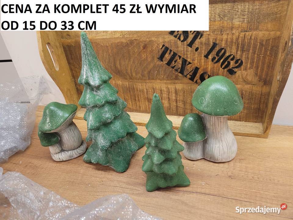 Skrzat świąteczny gnom brodacze z gipsu Boże Wrocław