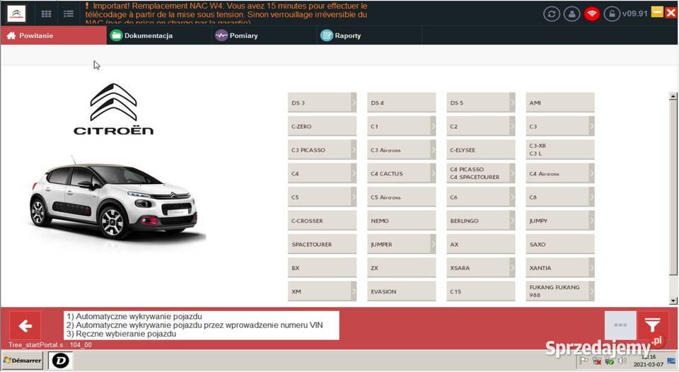 Diagbox 991 nowy z marca 2021 Lexia Citroen