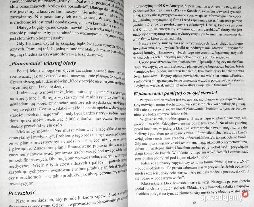 Inwestycyjny poradnik Bogatego Ojca Robert T Chełm