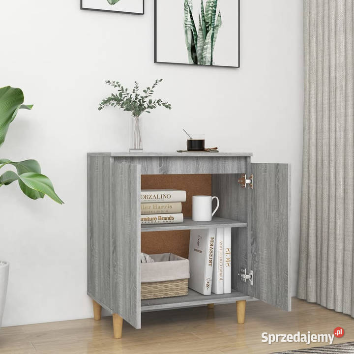 Komoda szary dąb sonoma 60x35x70 WM815157 mazowieckie Warszawa