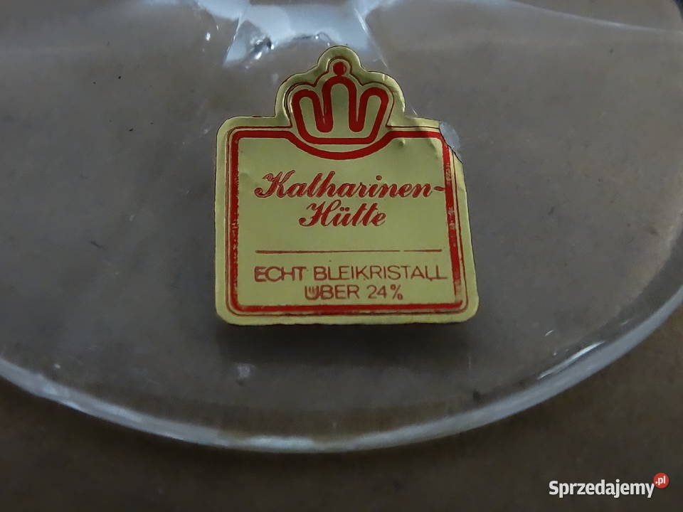 Kryształowe Kieliszki KatharinenHtte Vintage Biłgoraj