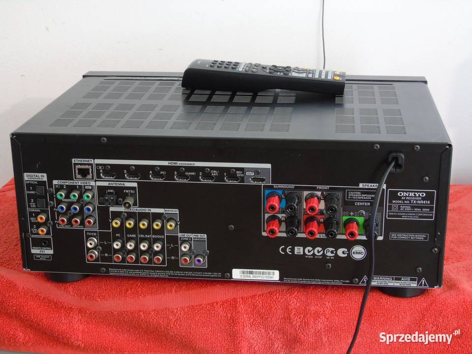 Amplituner Onkyo TX414 pilot sprawny USB mp3 Jasło sprzedam