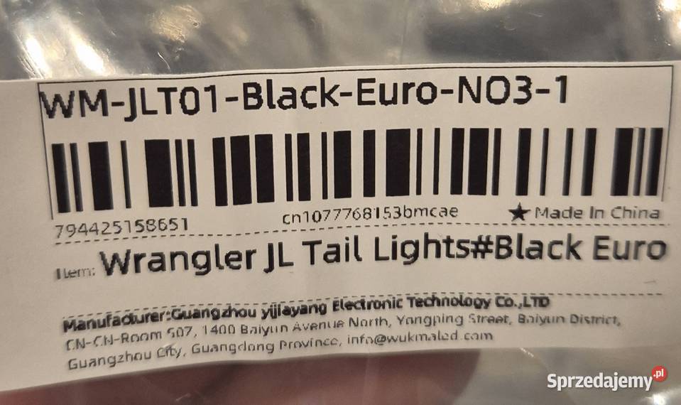 Lampy Black tył jeep Błaszki