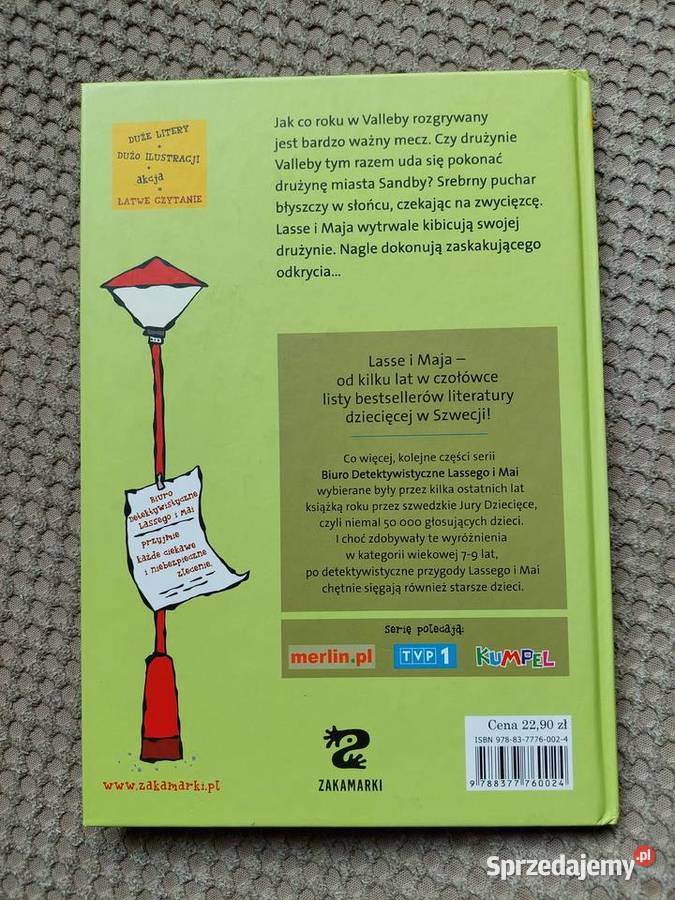 Tajemnica meczu Martin Widmark Helena Willis Książki dla dzieci Kraków