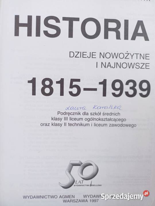 Historia unikatowy egzemplarz księgarnia Praga Podręczniki Warszawa