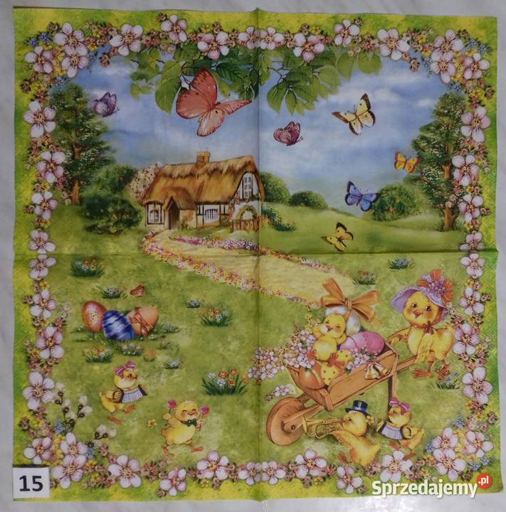 Serwetki decoupage Wielkanoc zest E Laskowiec