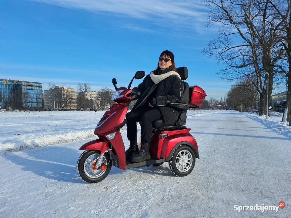 Elektryczny 3kołowy skuter bateria uchwyt Kraków