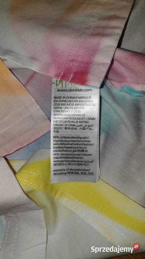 Calvin Klein Jeans tęczowa koszula r S Warszawa