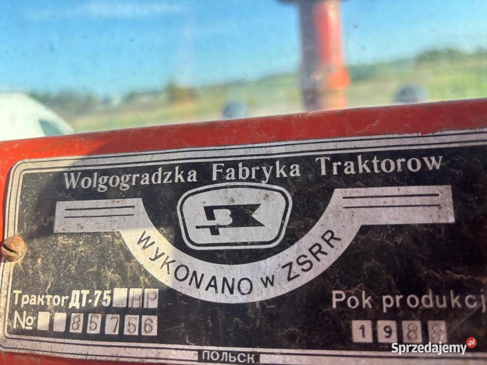 Traktor gąsienicowy DT75 spychacz ciągnik Rolnictwo Łaganów