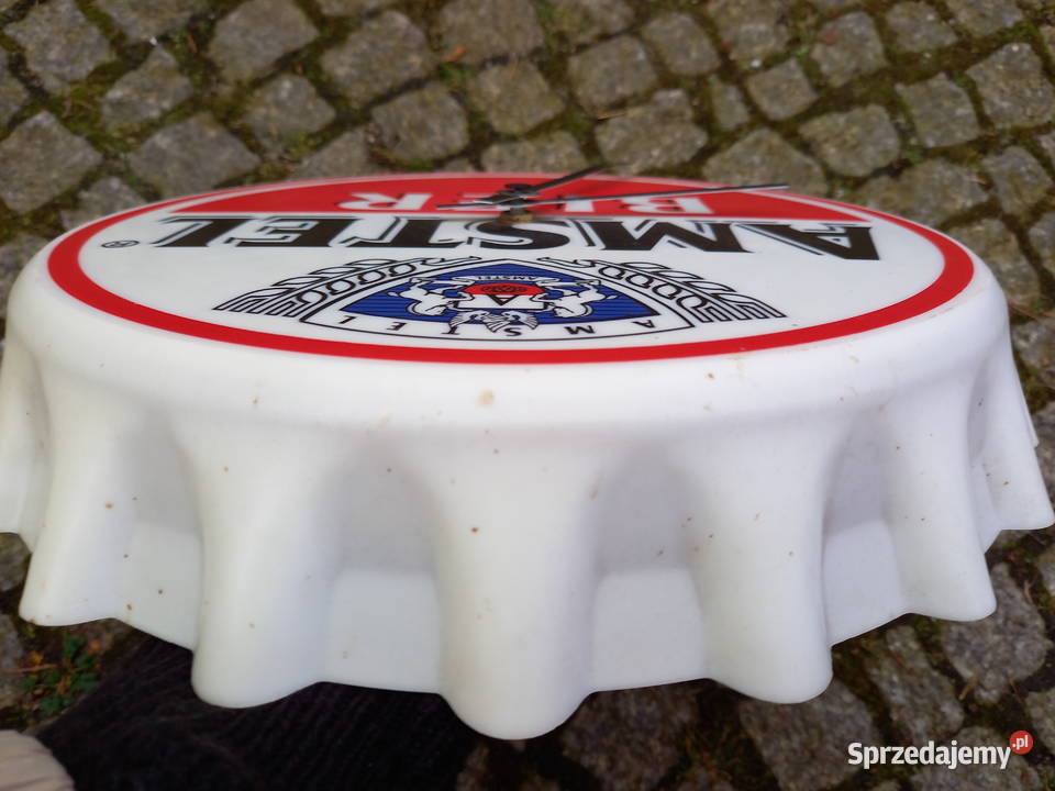 Zegar kapsel reklama piwa AMSTEL Warszawa