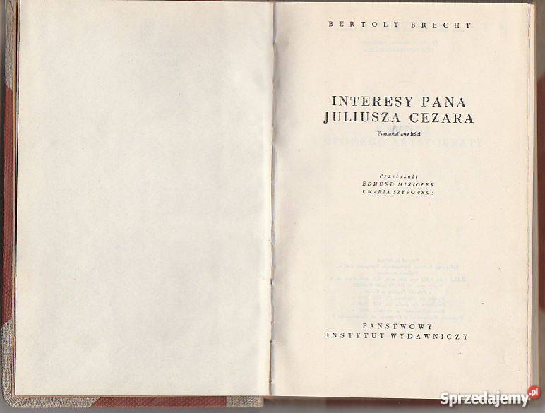 7309 INTERESY PANA JULIUSZA CEZARA BERTOLD Czyrna sprzedam