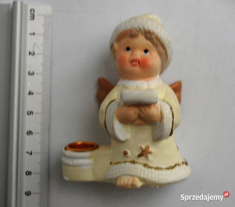 Ceramiczny aniołek świecznik figurka ceramika Lublin
