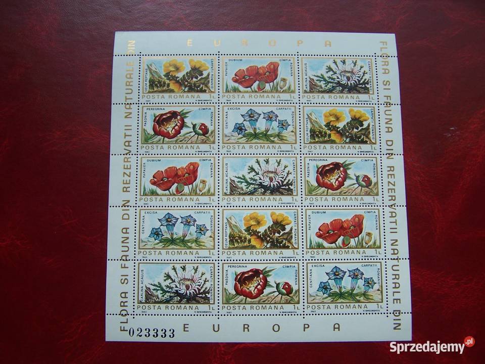 Rumunia 1983 MNH Flora Rośliny Tychy