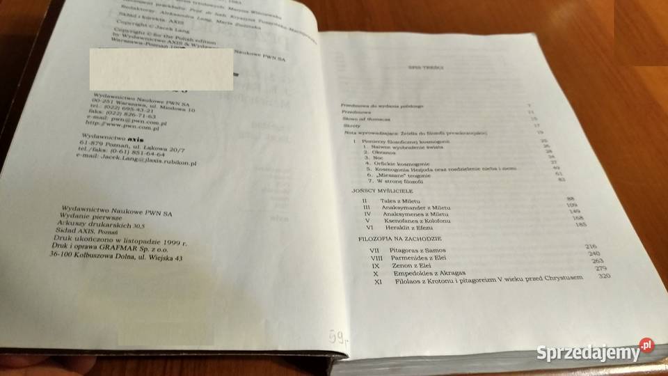 Filozofia przedsokratejska studium krytyczne religia i etyka Gdańsk