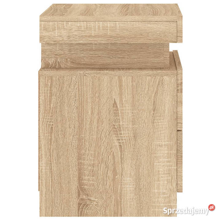 Szafki nocne z LED 2 dąb sonoma 35x39x55 mazowieckie Warszawa