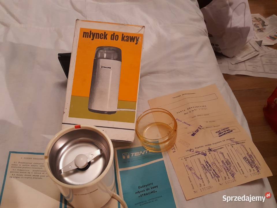 MŁYNEK DO KAWY STRAUME SPRAWNY VINTAGE Z PRL Warszawa