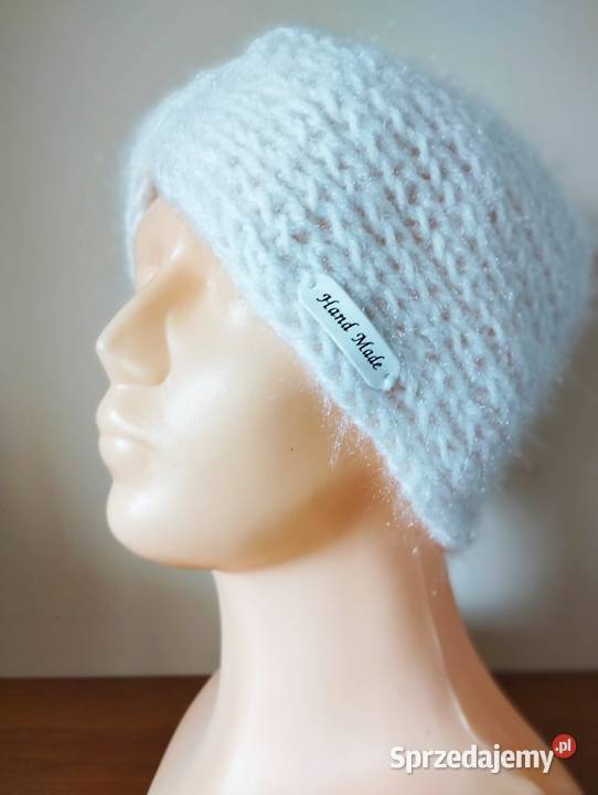 Damska biała szeroka opaska na głowę turban warmińsko-mazurskie Olsztyn