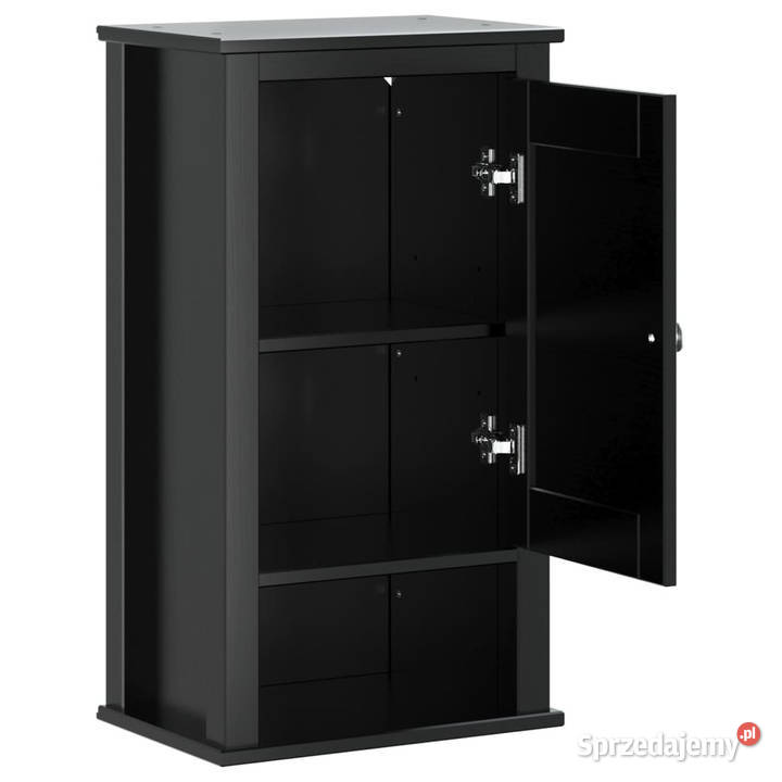 Wisząca szafka łazienkowa BERG czarna 40x27x715 Pozostałe Warszawa