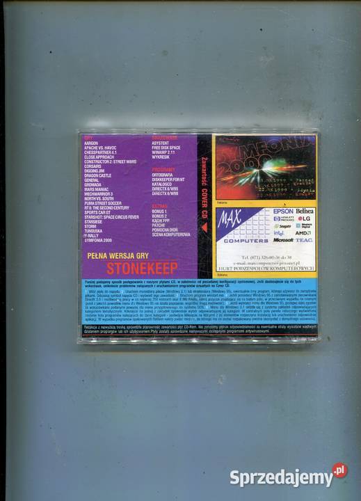Stonekeep pełna wersja Corsairs Gra CD Komputerowe PC Szczecin
