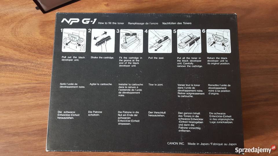 Toner Canon NP G1 nowe 3 oryginalne Japan Lublin sprzedam