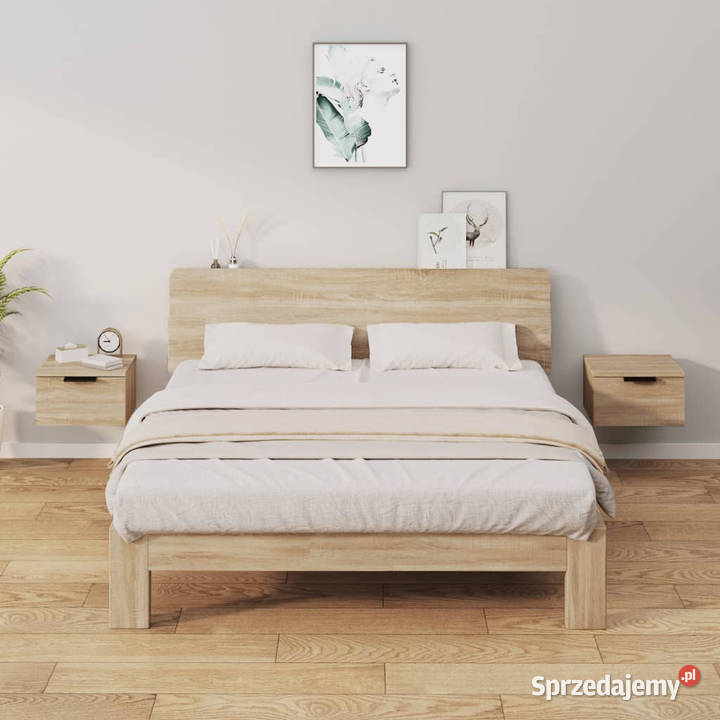 Wiszące szafki nocne 2 dąb sonoma 34x30x20 mazowieckie Warszawa sprzedam