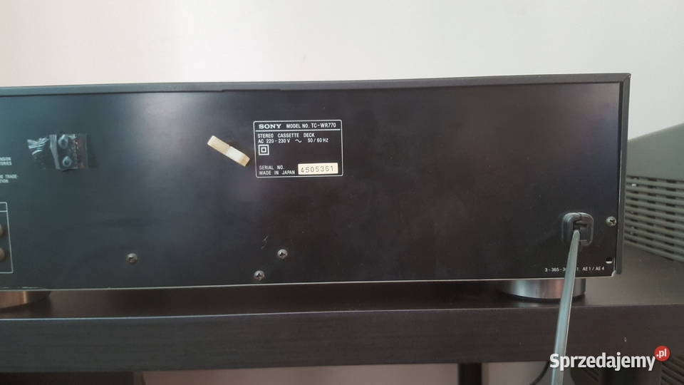 SONY STEREO CASETTE DECK TCWR770 Nowy Sącz