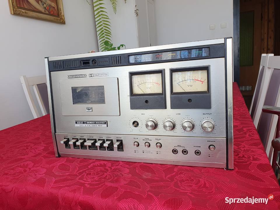 Stary zabytkowy deck magnetofon AKAI gxc510d Kępice